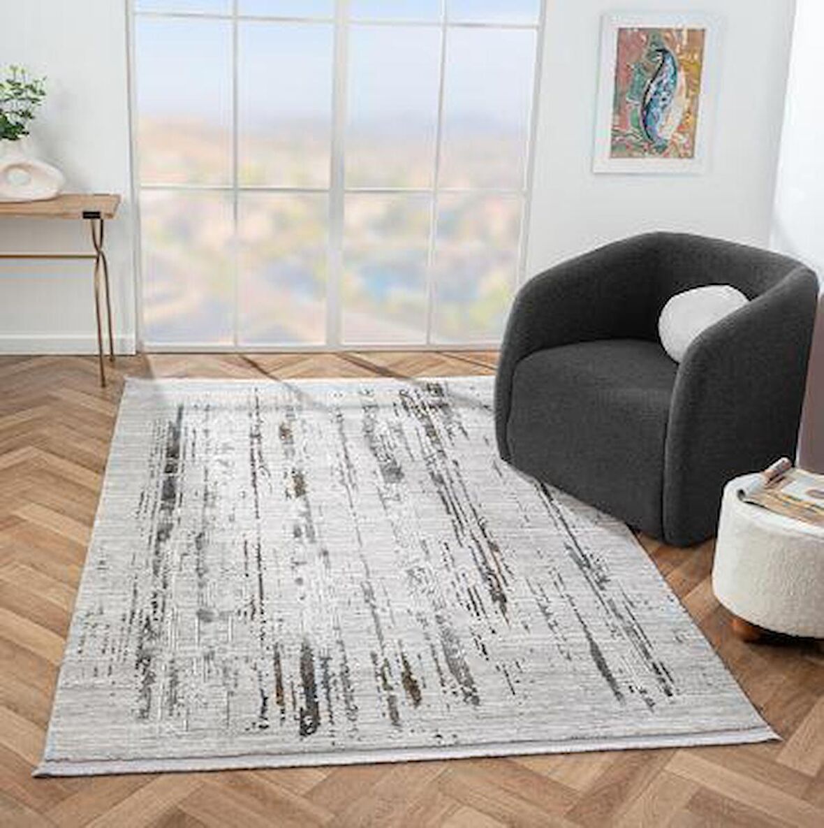 Çam Halı West WD008A Multy Eskitme Desen Salon Halısı