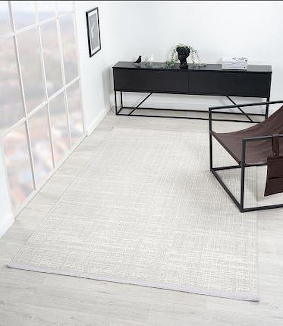 Çam Halı London LY006G Krem Modern Desen Salon Halısı