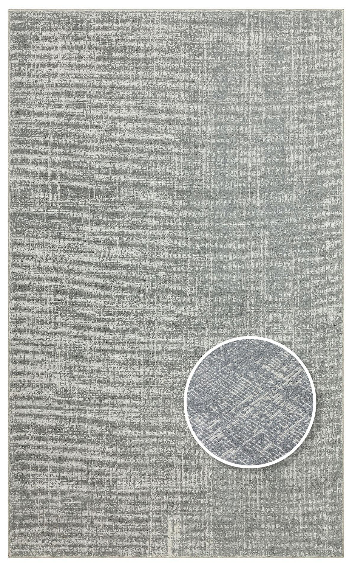Eko Halı KALAHARI KLH PLAİN GREY  Özel Dokuma Tekniği ile Üretilen Modern Sade Desenli Makine Halısı