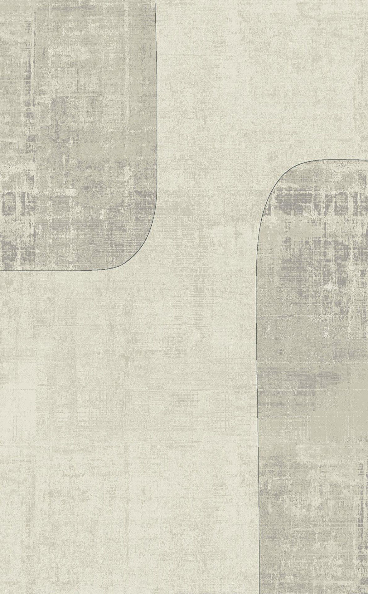 EKO Halı MERANO MRN 01 CREAM GREY Geometrik Desenli Yüksek Kalite Sık Dokuma Salon Halısı