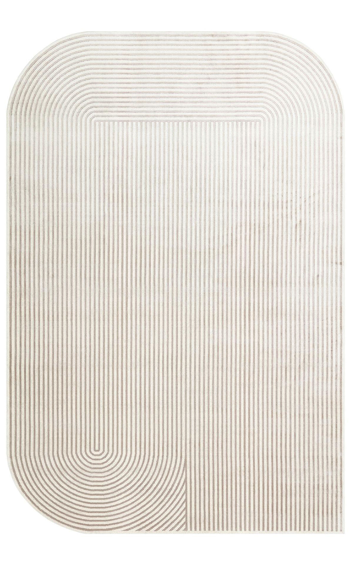 EKO Halı MERANO MRN 03 CREAM GREY Geometrik Desenli Yüksek Kalite Sık Dokuma Salon Halısı