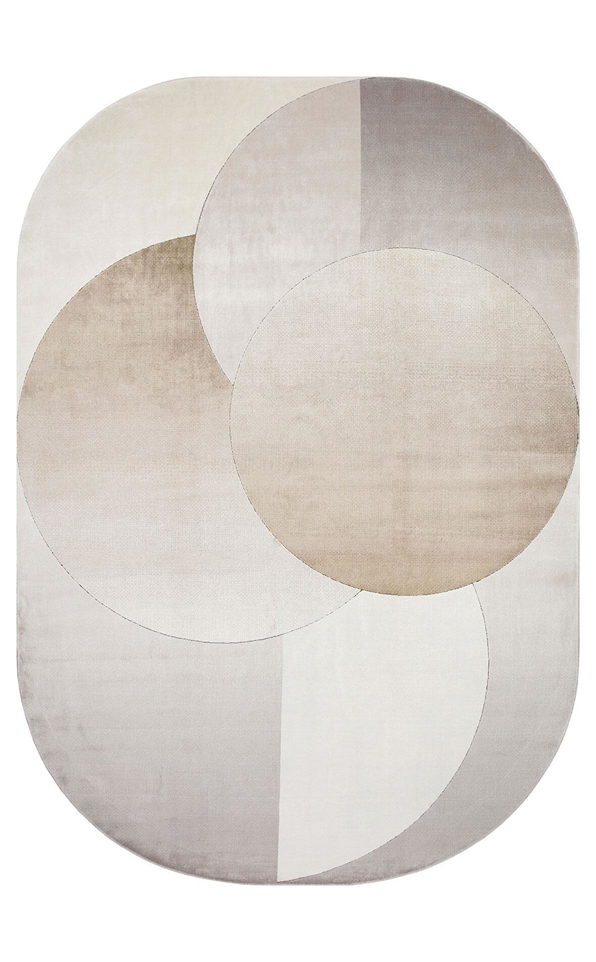 EKO Halı MERANO MRN 06 CREAM GOLD Geometrik Desenli Yüksek Kalite Sık Dokuma Salon Halısı