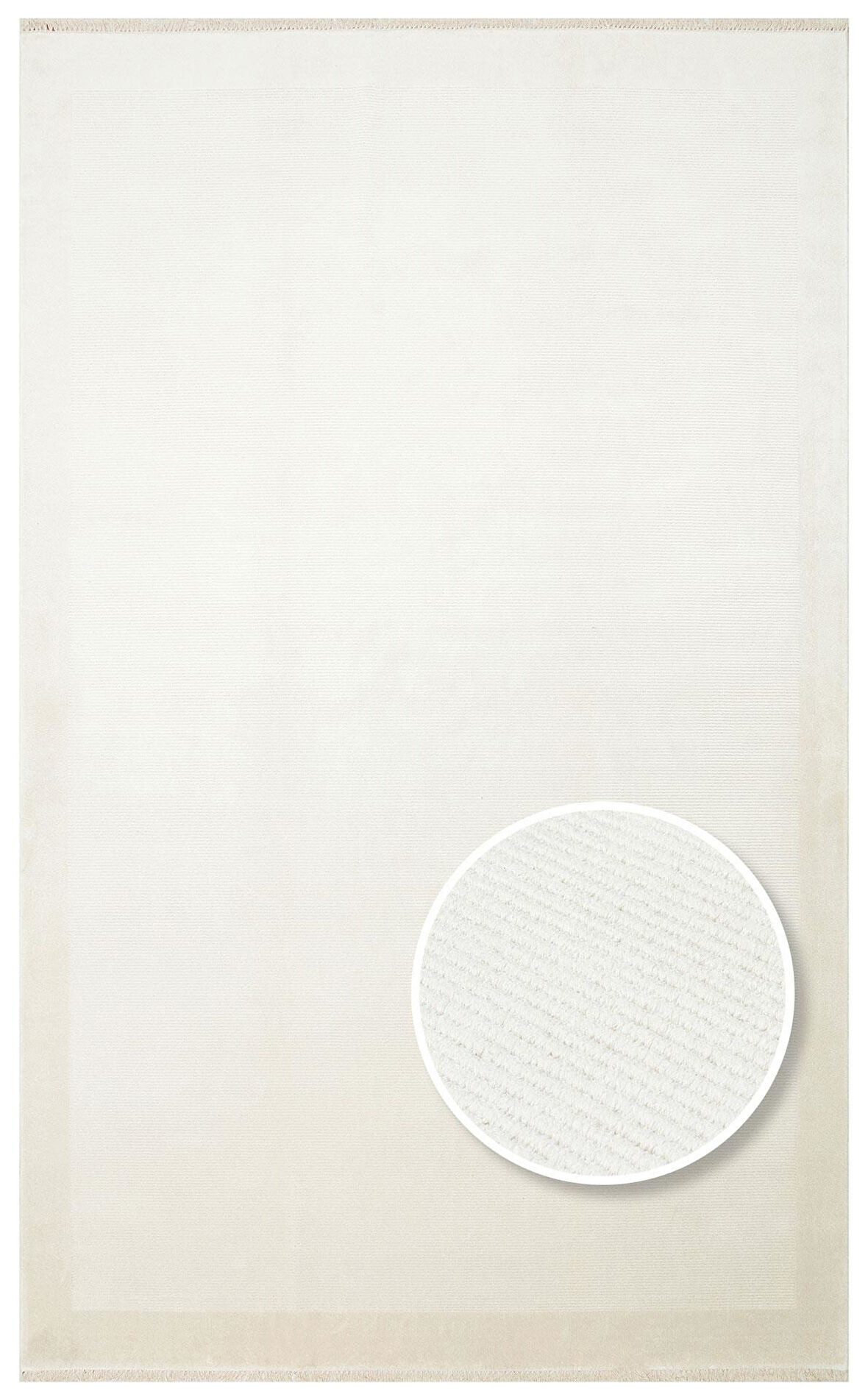 EKO Halı NAPOLI NAP 02 CREAM Sade Desenli Modern Sık Dokuma Makine Halısı