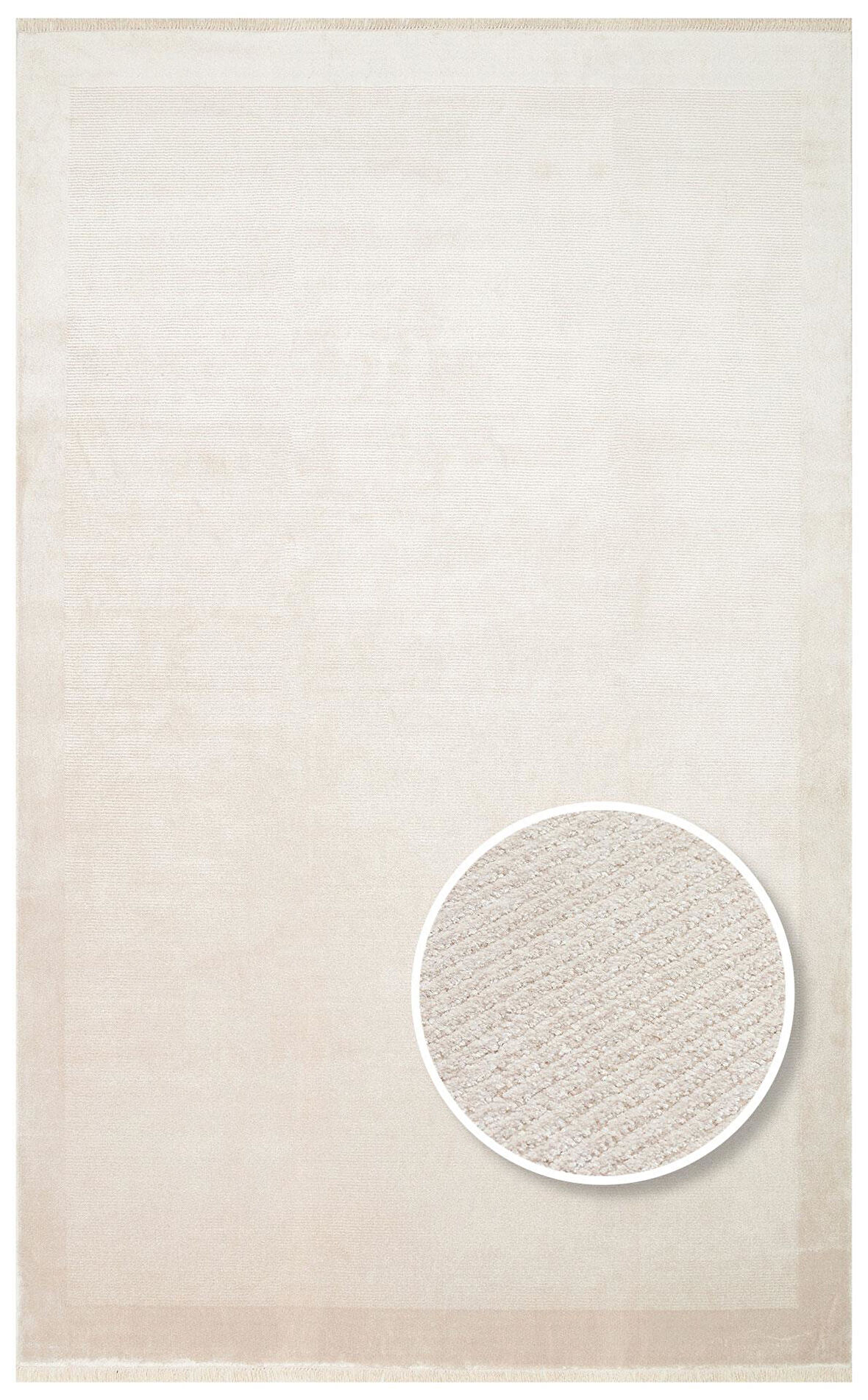 EKO Halı NAPOLI NAP 02 BEİGE Sade Desenli Modern Sık Dokuma Makine Halısı