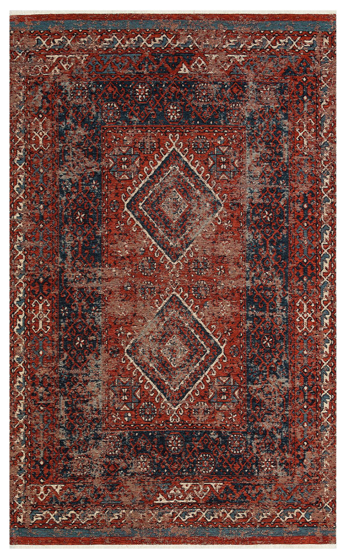 EKO Halı ANADOLU KILIM AND 02 MULTY Anadolu Antik Desenli Yıkanabilir Kaymaz Tabanlı Etnik Kilim