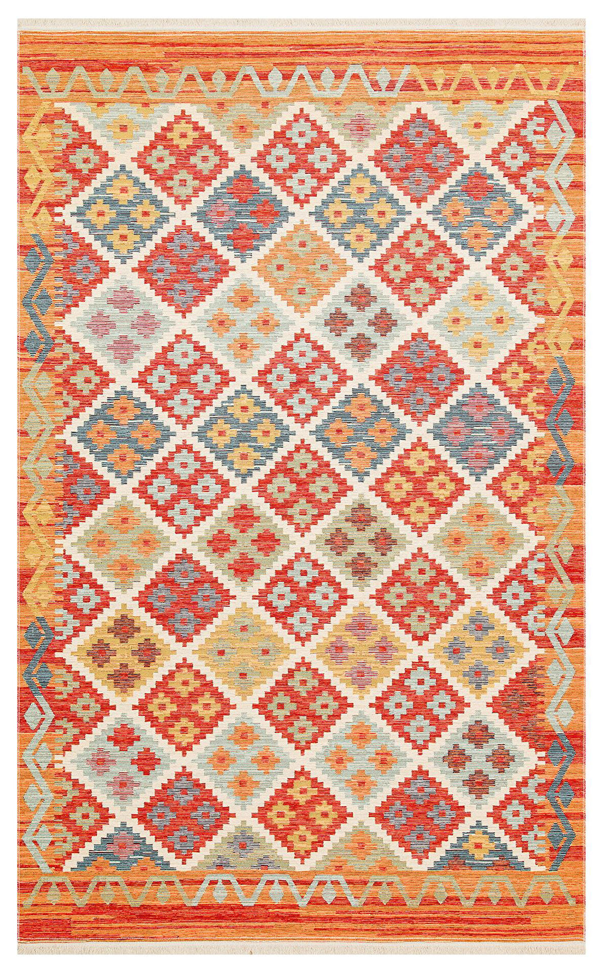 EKO Halı NOMAD NMD 05 TERRA Çift Taraflı Yıkanabilir Otantik Kilim