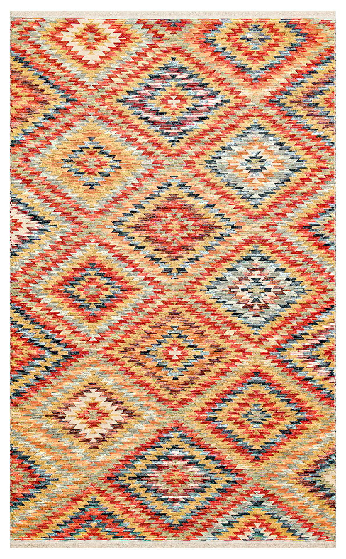EKO Halı NOMAD NMD 07 TERRA Çift Taraflı Yıkanabilir Otantik Kilim