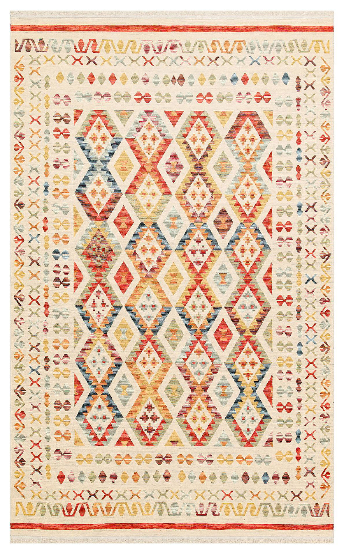 EKO Halı NOMAD NMD 08 LIGHT MULTY Çift Taraflı Yıkanabilir Otantik Kilim