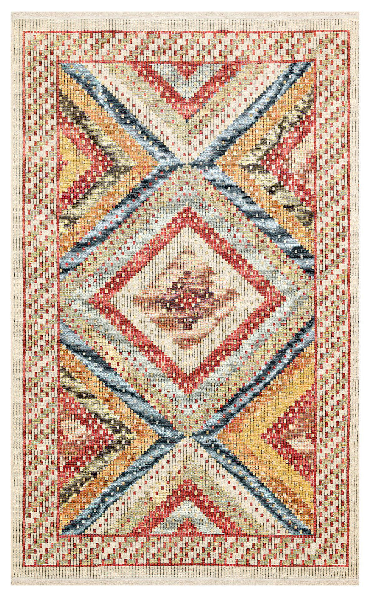 EKO Halı NOMAD NMD 10 RED Çift Taraflı Yıkanabilir Otantik Kilim