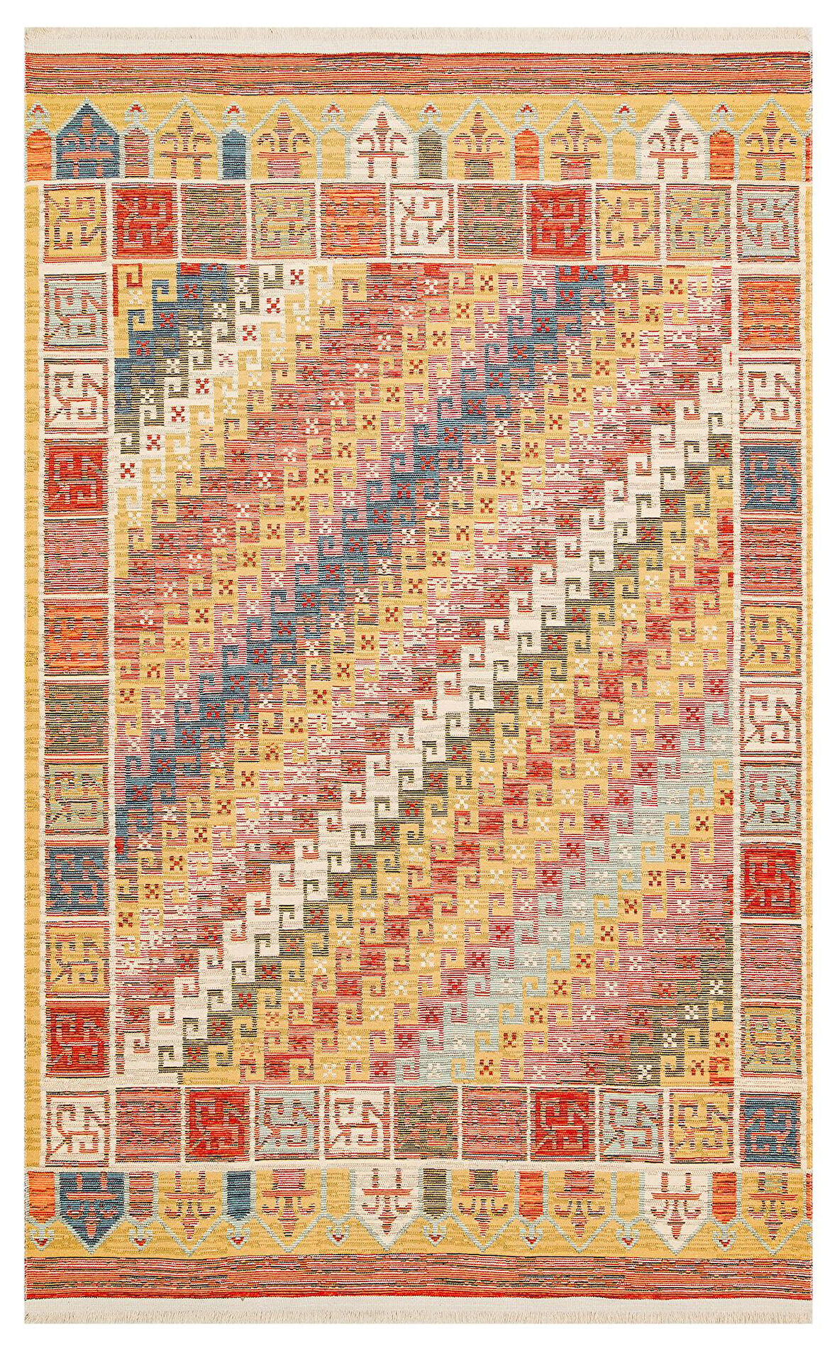 EKO Halı NOMAD NMD 11 TERRA Çift Taraflı Yıkanabilir Otantik Kilim