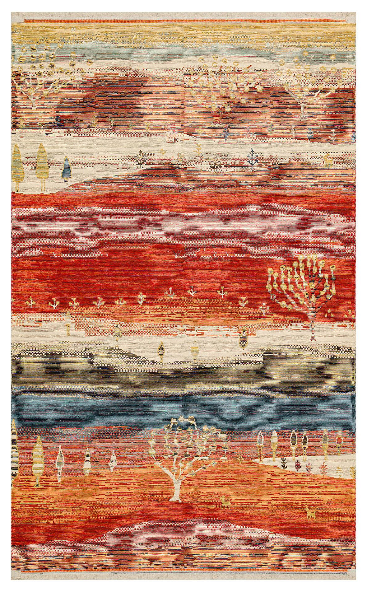 EKO Halı NOMAD NMD 12 TERRA Çift Taraflı Yıkanabilir Otantik Kilim