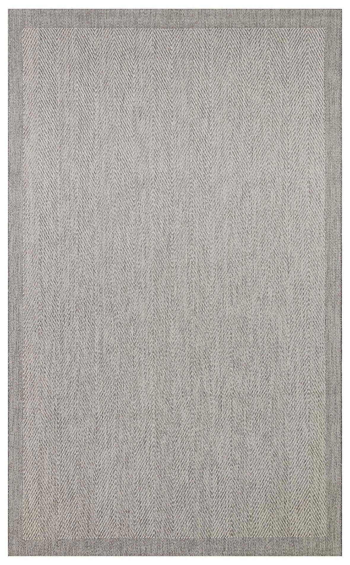 EKO Halı MONO MNO 02 Grey Kaymaz Tabanlı Jüt Dokulu Sisal Kilim