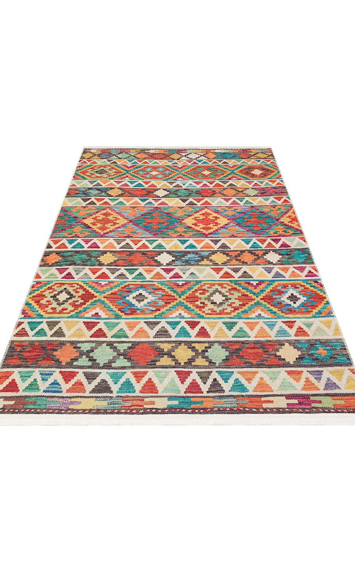 EKO Halı ELİSTA ELS 107 MULTY Özel Kaymaz Tabanlı Yıkanabilir Pamuk Tabanlı Baskı Halı