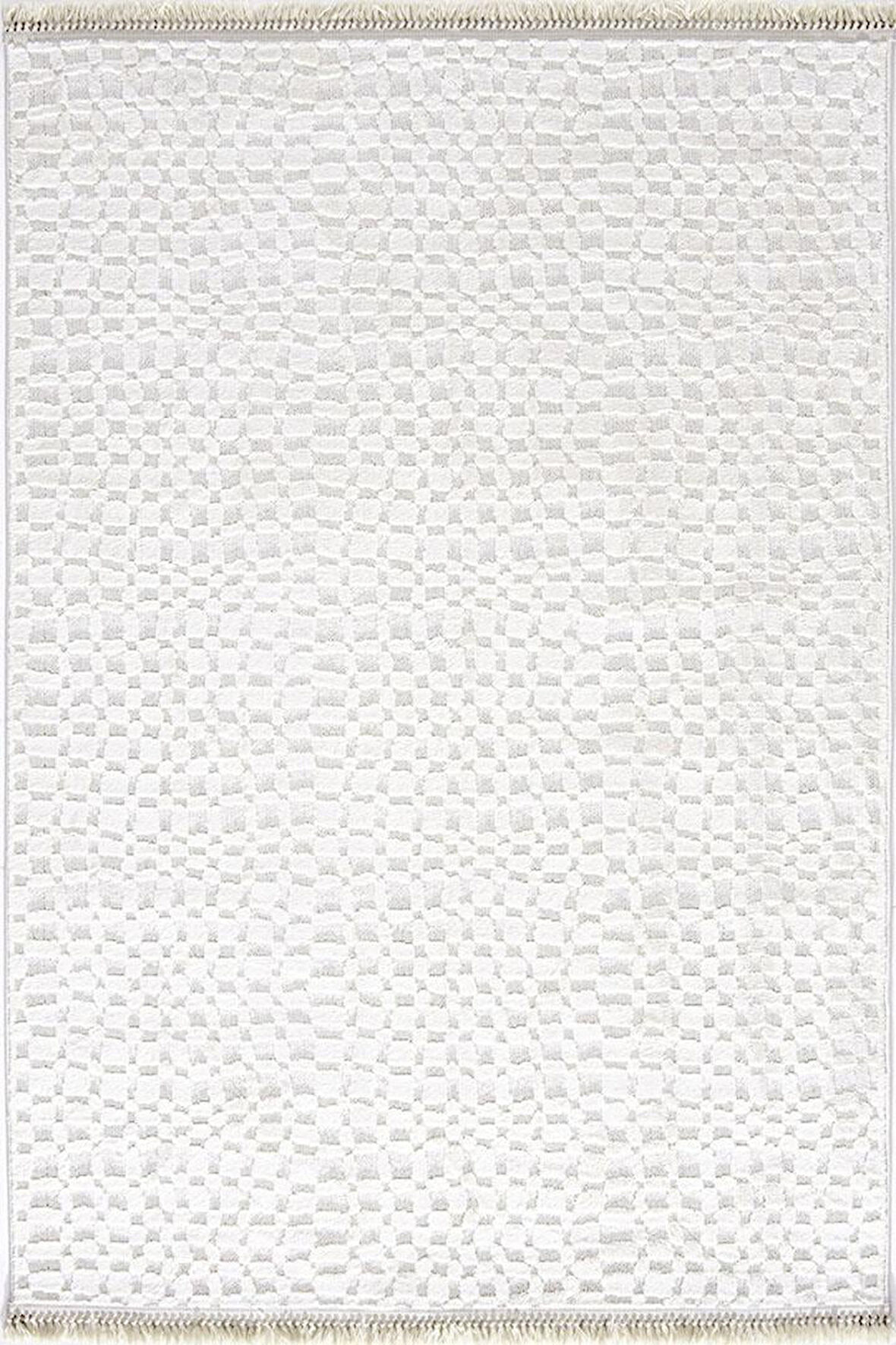 ÇAM HALI ALAÇATI 7802 KREM İskandinav Desenli Koridor Halısı Kesme Yolluk Mutfak Halısı Modern Salon Halısı