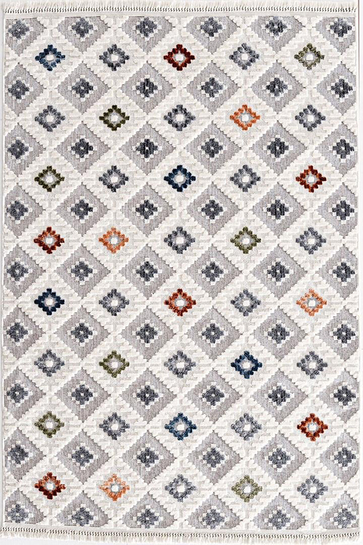 ÇAM HALI ALAÇATI 7806 MULTİ İskandinav Desenli Koridor Halısı Kesme Yolluk Mutfak Halısı Modern Salon Halısı