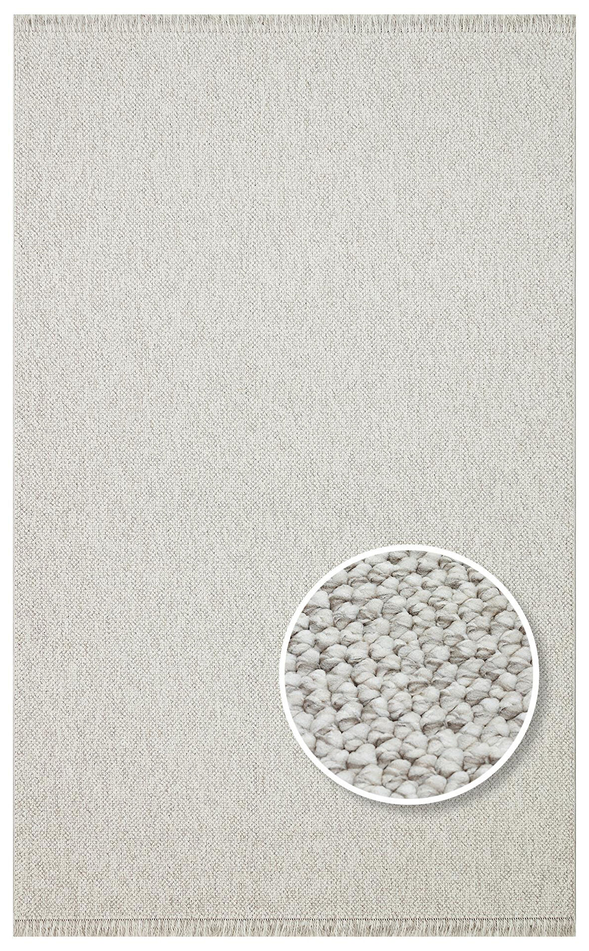 EKO Halı OSLO OSL PLAİN GREY Hav Toz Vermez Hasır Dokuma Modern Makine Halısı