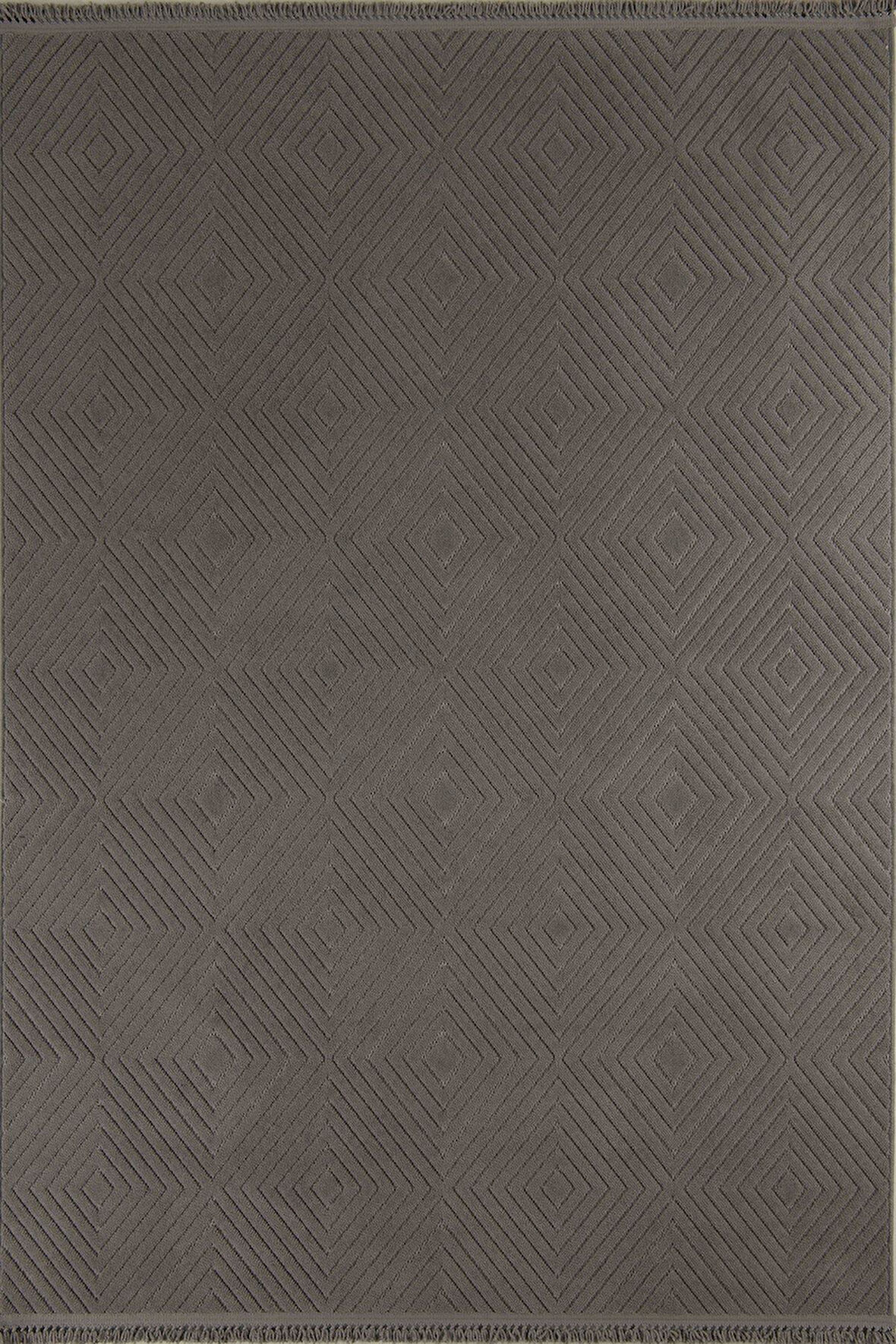 Çam Halı Molde 9206 Koyu Gri Koridor Halısı Kesme Yolluk Mutfak Halısı Modern Salon Halısı