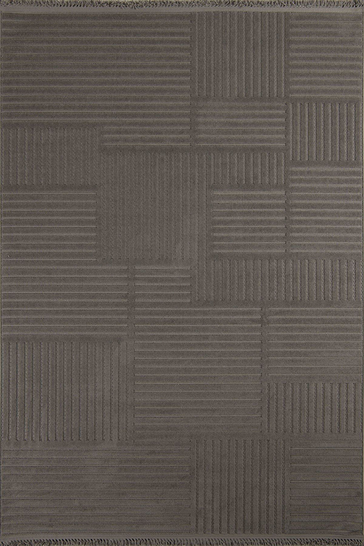 Çam Halı Molde 9202 Koyu Gri Koridor Halısı Kesme Yolluk Mutfak Halısı Modern Salon Halısı