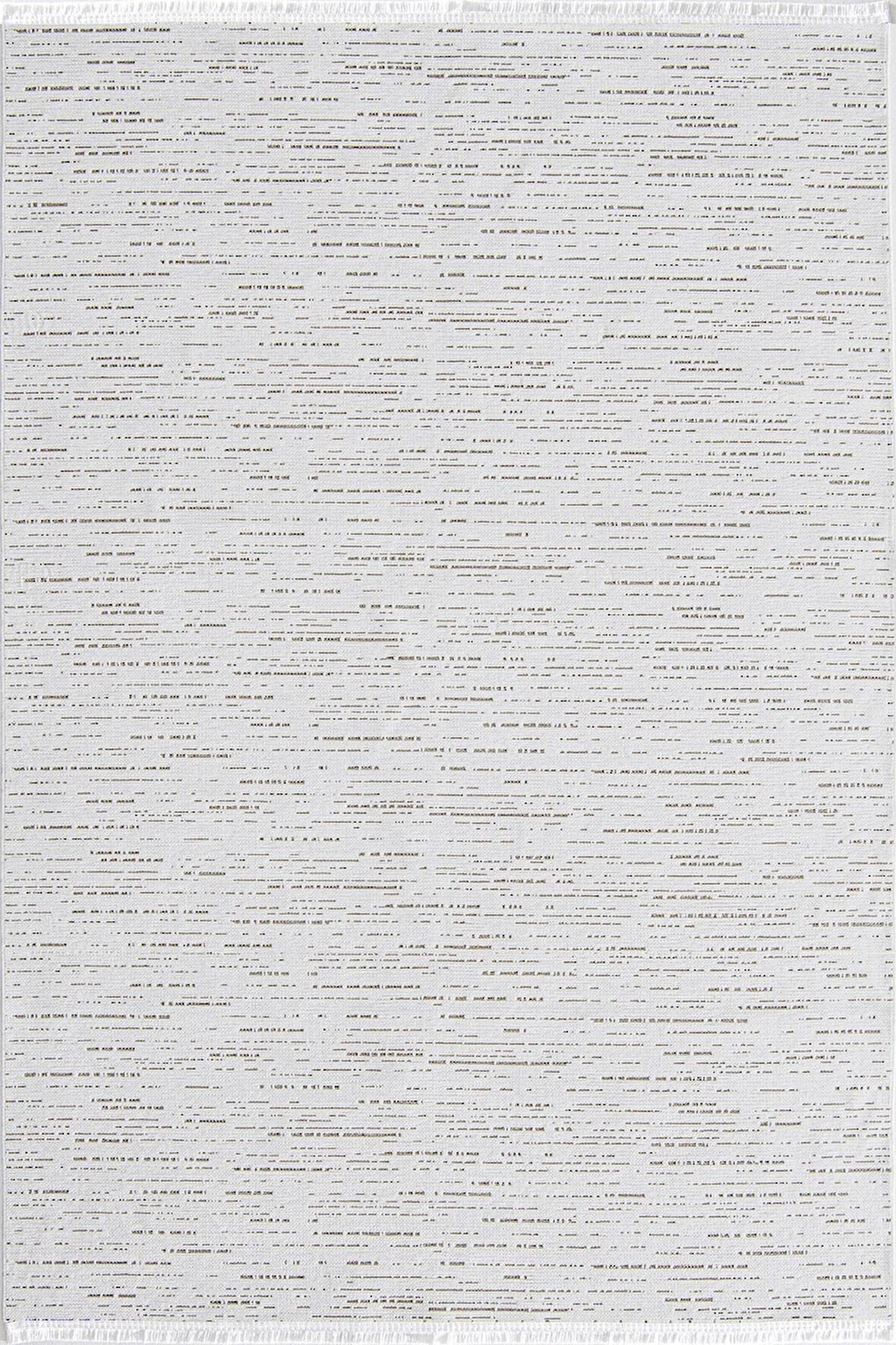 Çam Halı Astana 8201 Beyaz Koridor Halısı Kesme Yolluk Mutfak Halısı Modern Salon Halısı