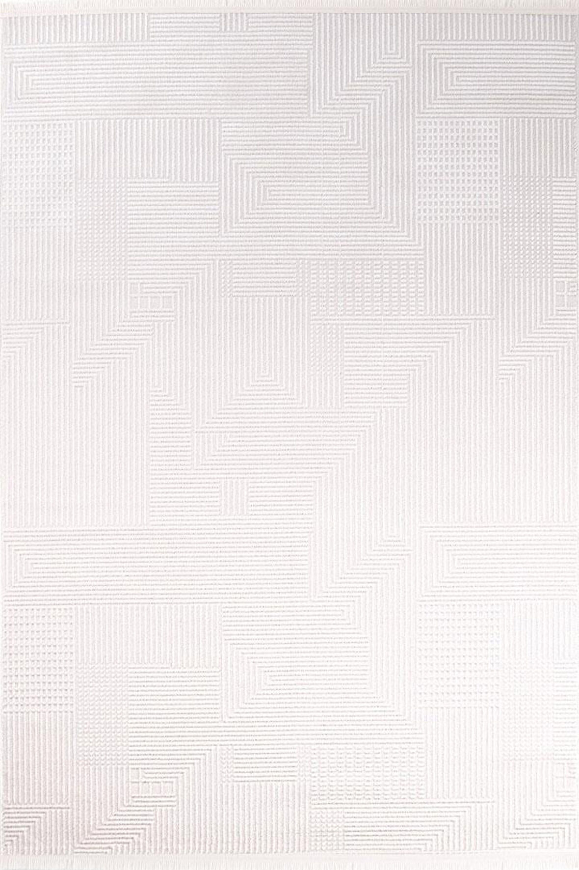 Çam Halı Toronto 9413 Beyaz Koridor Halısı Kesme Yolluk Mutfak Halısı Salon Halısı