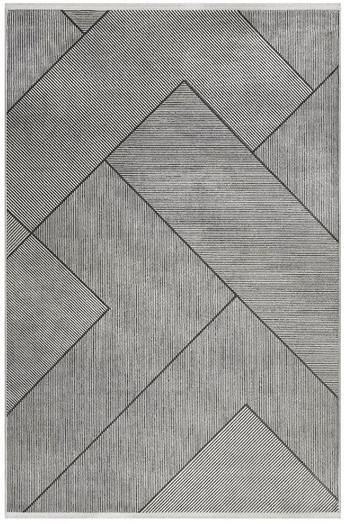 Çam Halı BODRUM 444 Antrasit Gri Salon Halısı Mutfak Halısı Oturma Odası Halısı Modern Makine Halısı