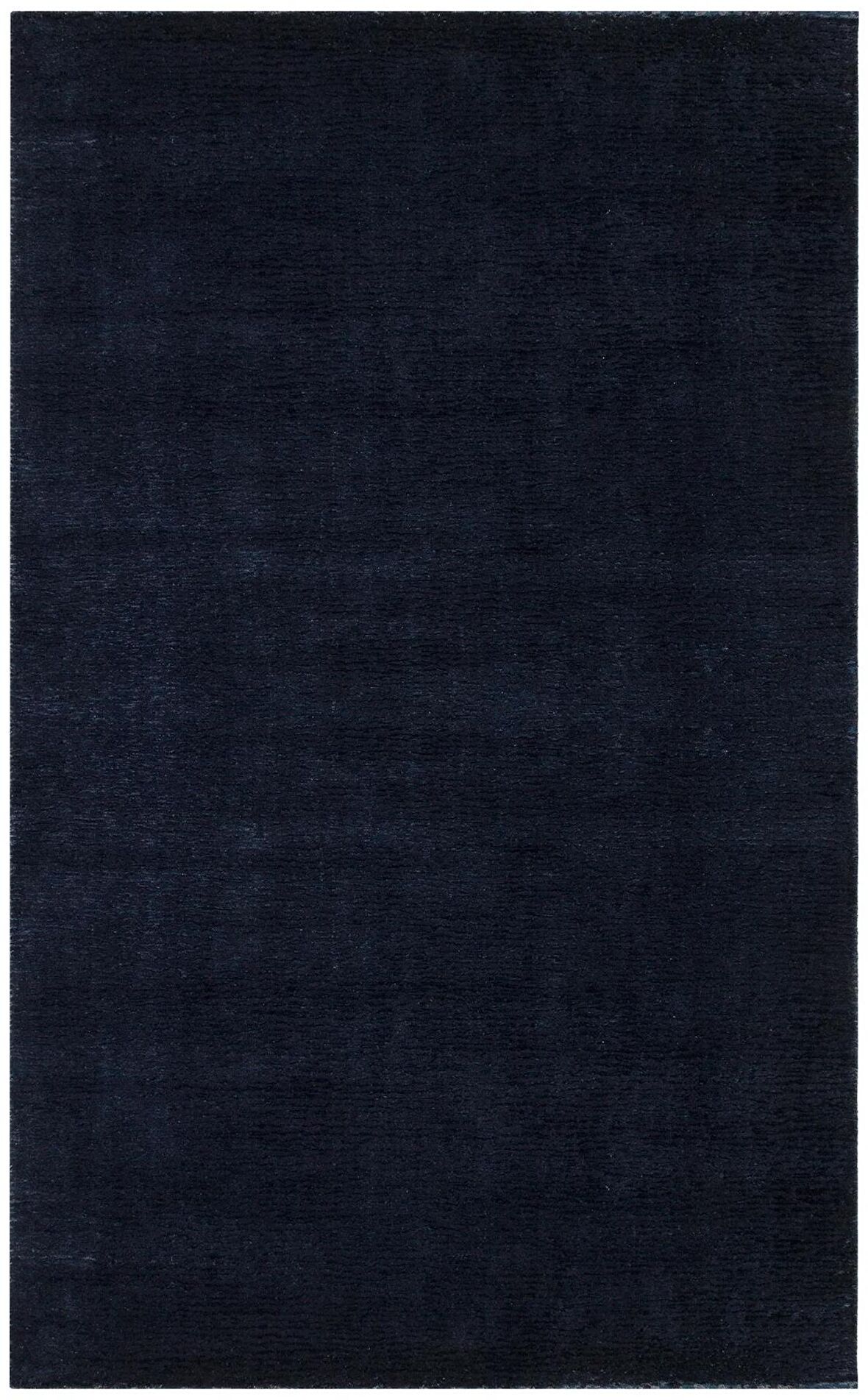 Eko Halı Majesty Mj 01 D.Navy Düz Desenli El Emeği ile Özel Tezgahlarda Üretilen Yün Viskon Tencel Uşak Halısı