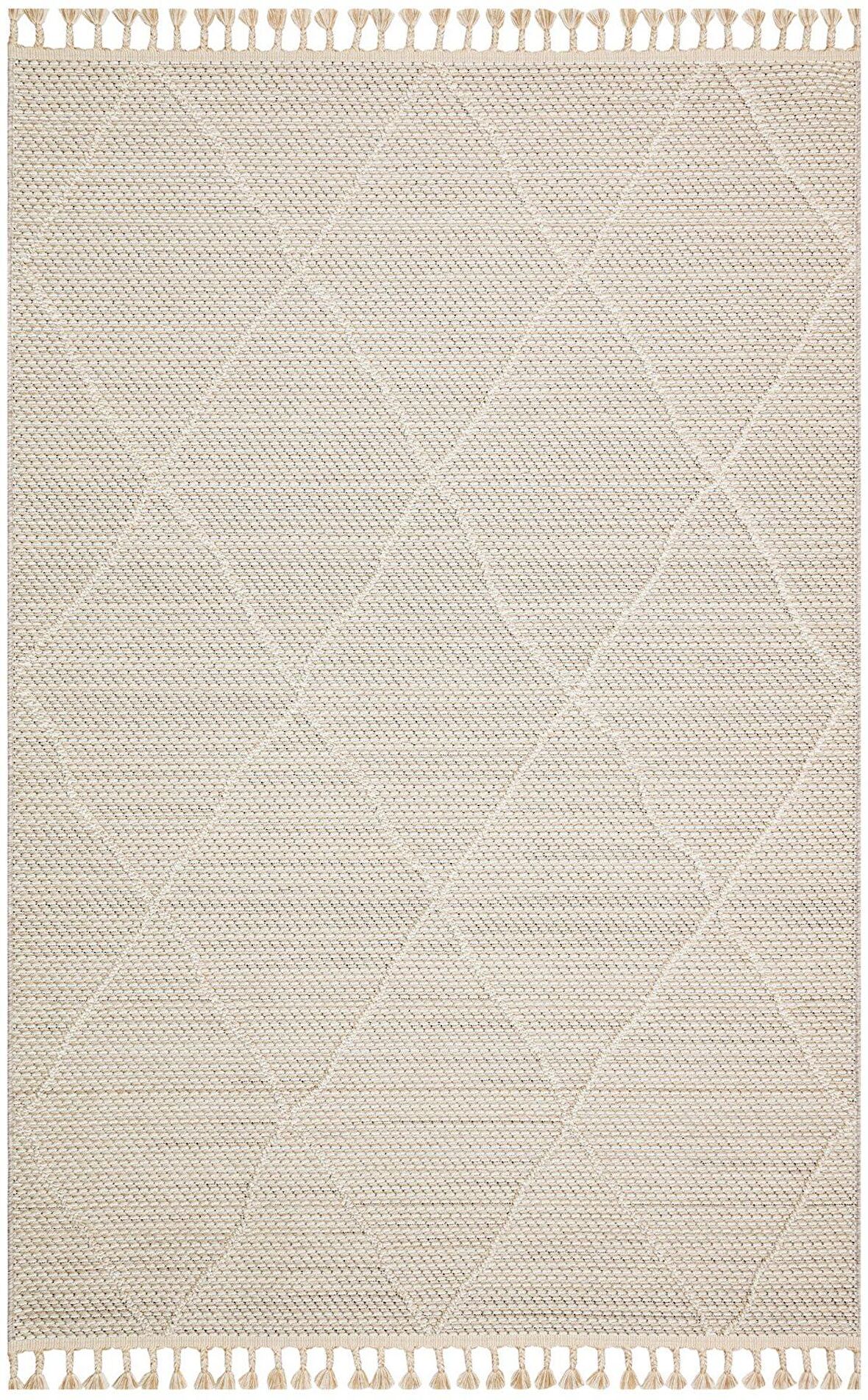 Eko Halı Soho Sh 02 Beıge Hav Toz Vermez Hasır Dokuma Modern Makine Halısı