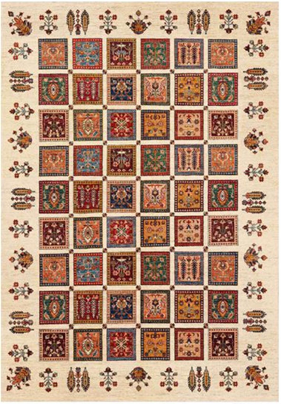 Çam Halı Gloria TD407 Multi Şal Desen Dokuma Saçaklı Kilim