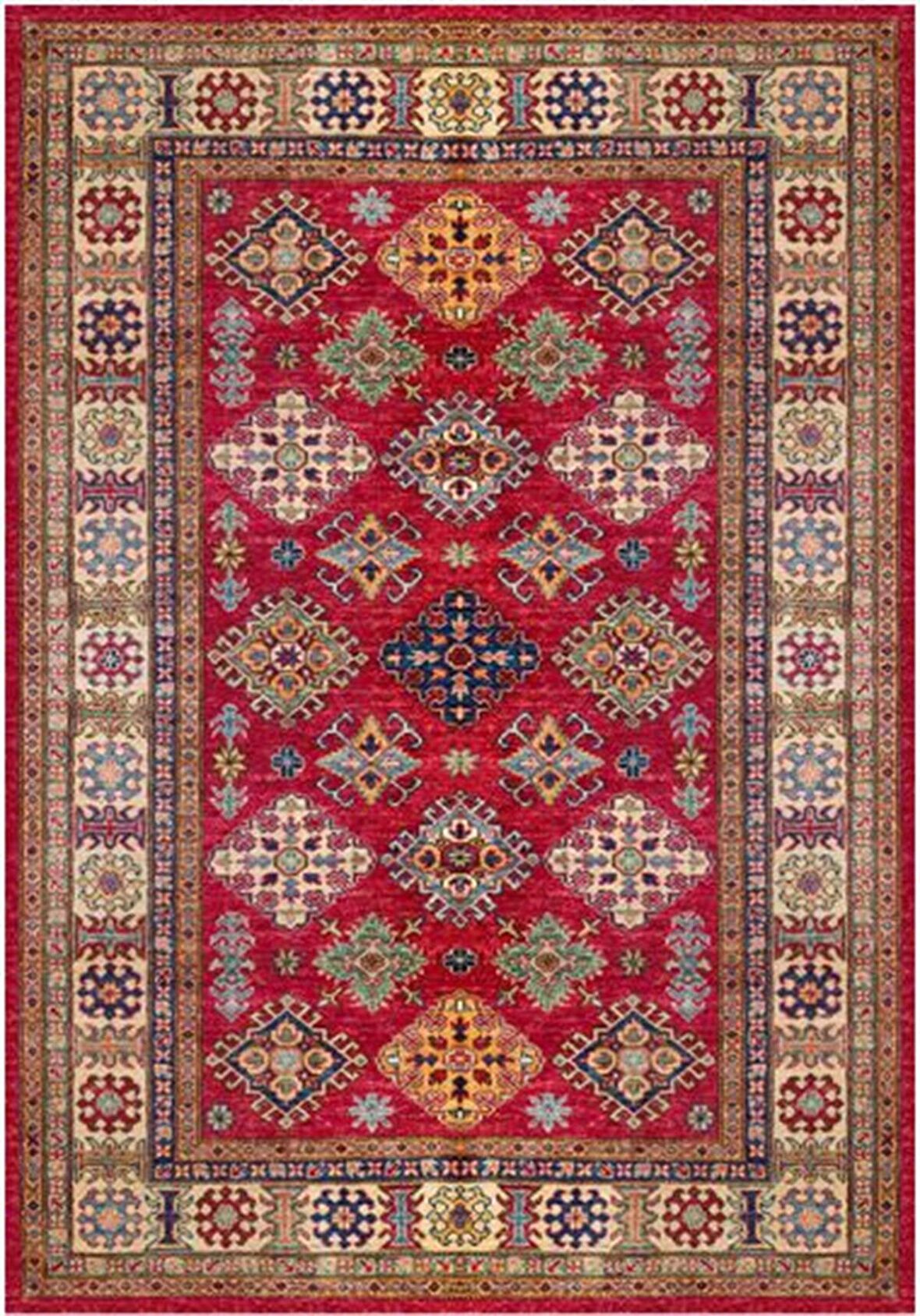 Çam Halı Gloria TD734 Multi Etnik Desen Dokuma Saçaklı Kilim