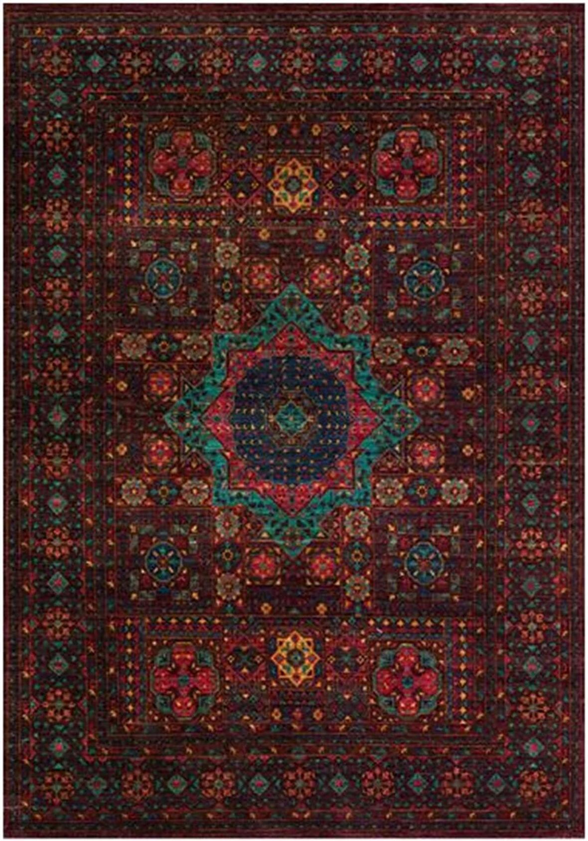 Çam Halı Gloria TD598 Multi Etnik Desen Dokuma Saçaklı Kilim