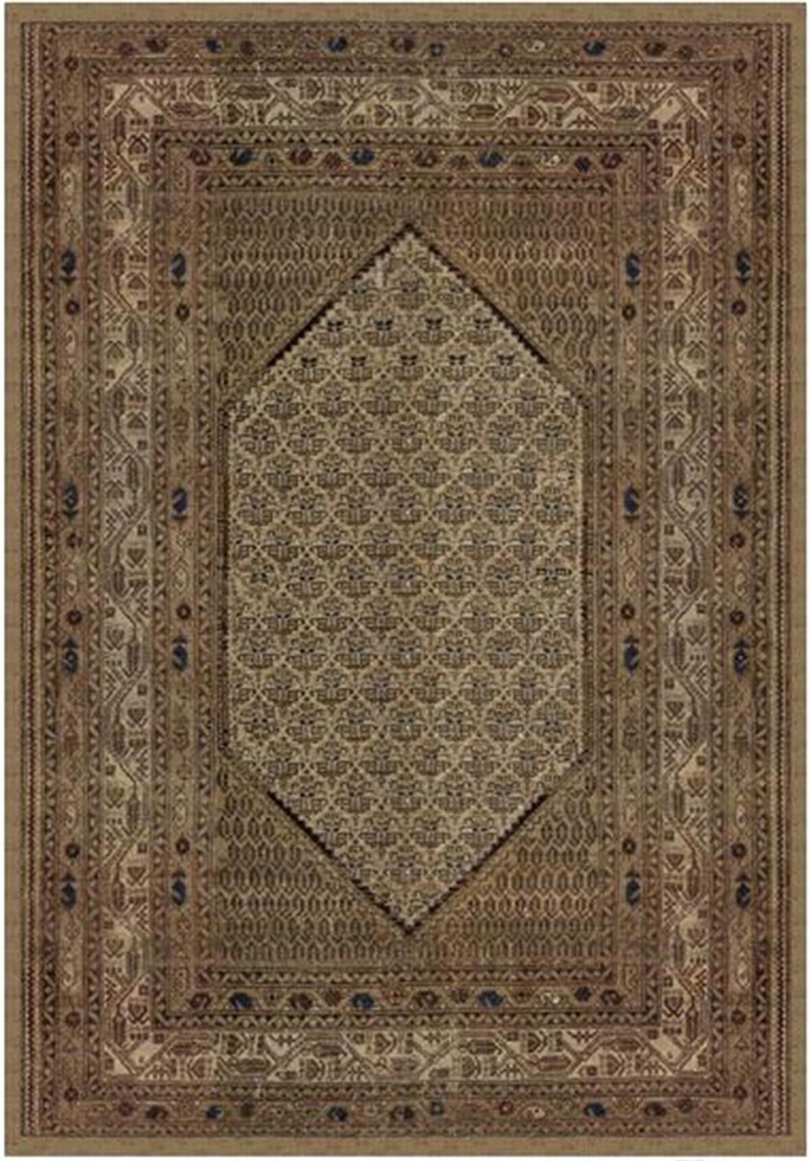 Çam Halı Gloria TD737 Bej Klasik Desen Dokuma Saçaklı Kilim