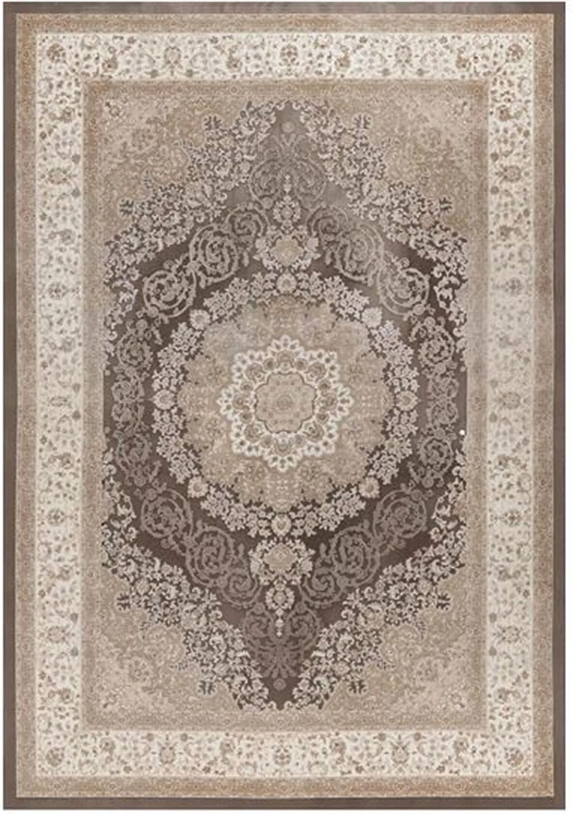 Çam Halı Gloria TD32803 Kahverengi Klasik Desen Dokuma Saçaklı Kilim