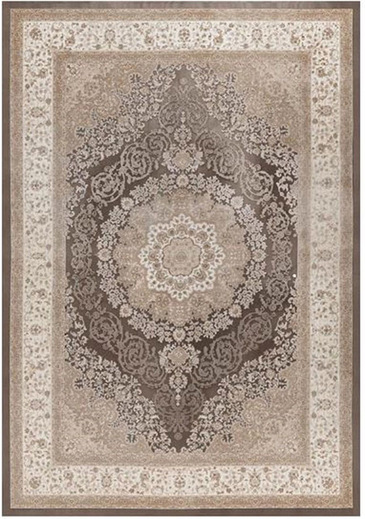 Çam Halı Gloria TD32803 Kahverengi Klasik Desen Dokuma Saçaklı Kilim