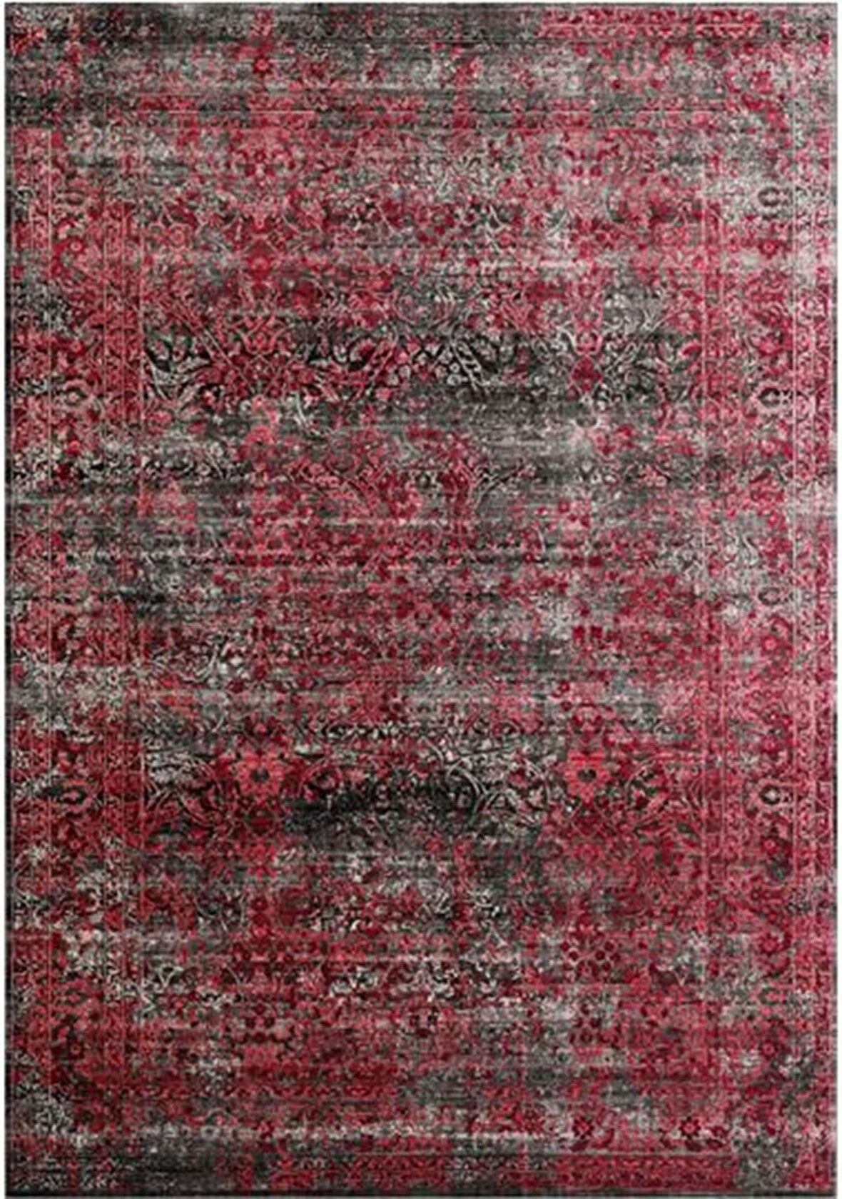 Çam Halı Gloria TD71802 Kırmızı Klasik Desen Dokuma Saçaklı Kilim
