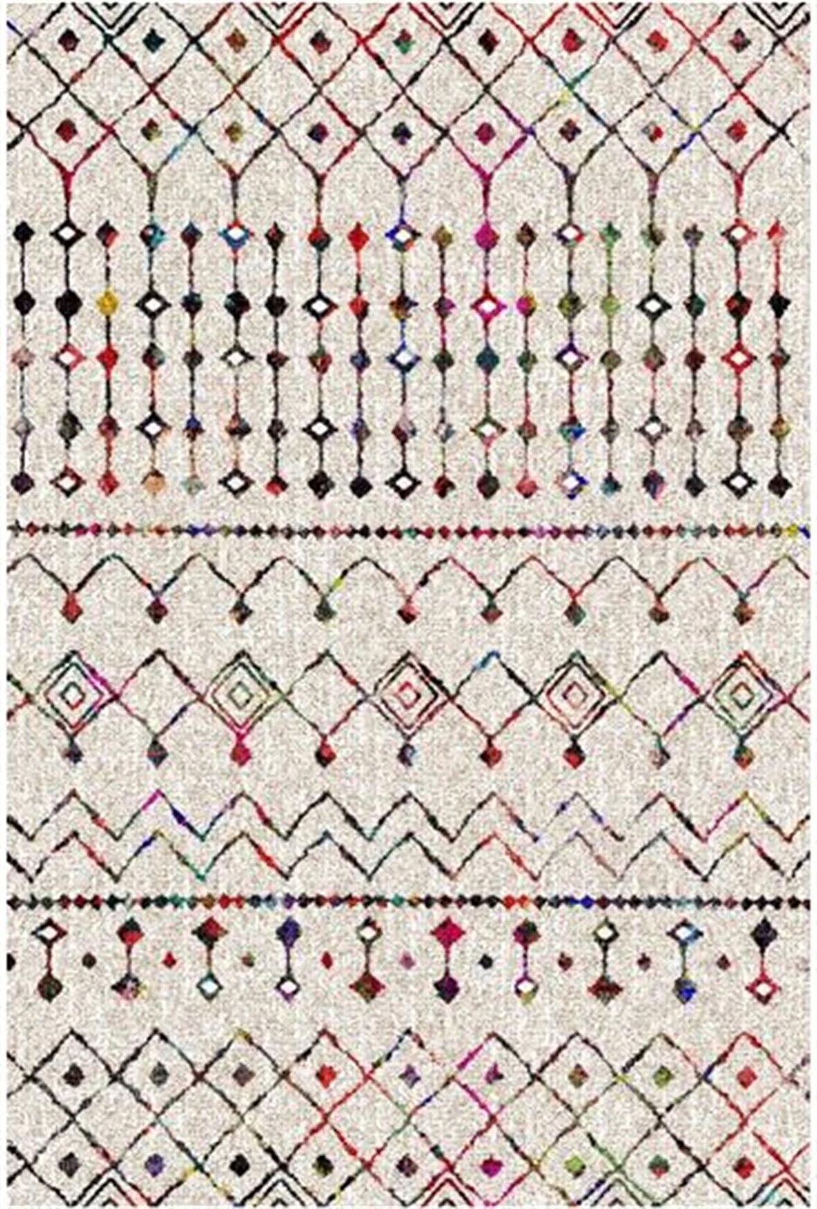 Çam Halı Gloria TD86204 Multi İskandinav Tarzı Dokuma Saçaklı Kilim