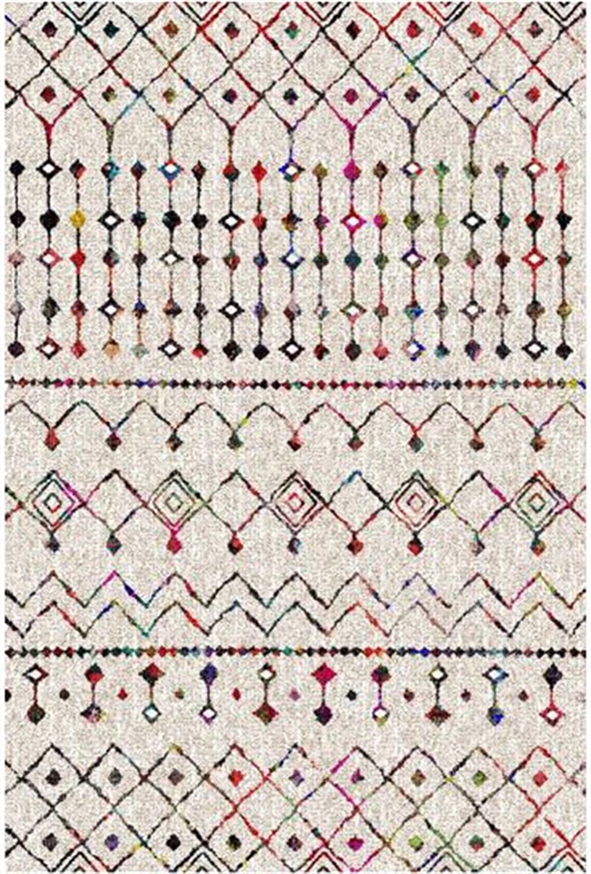 Çam Halı Gloria TD86204 Multi İskandinav Tarzı Dokuma Saçaklı Kilim