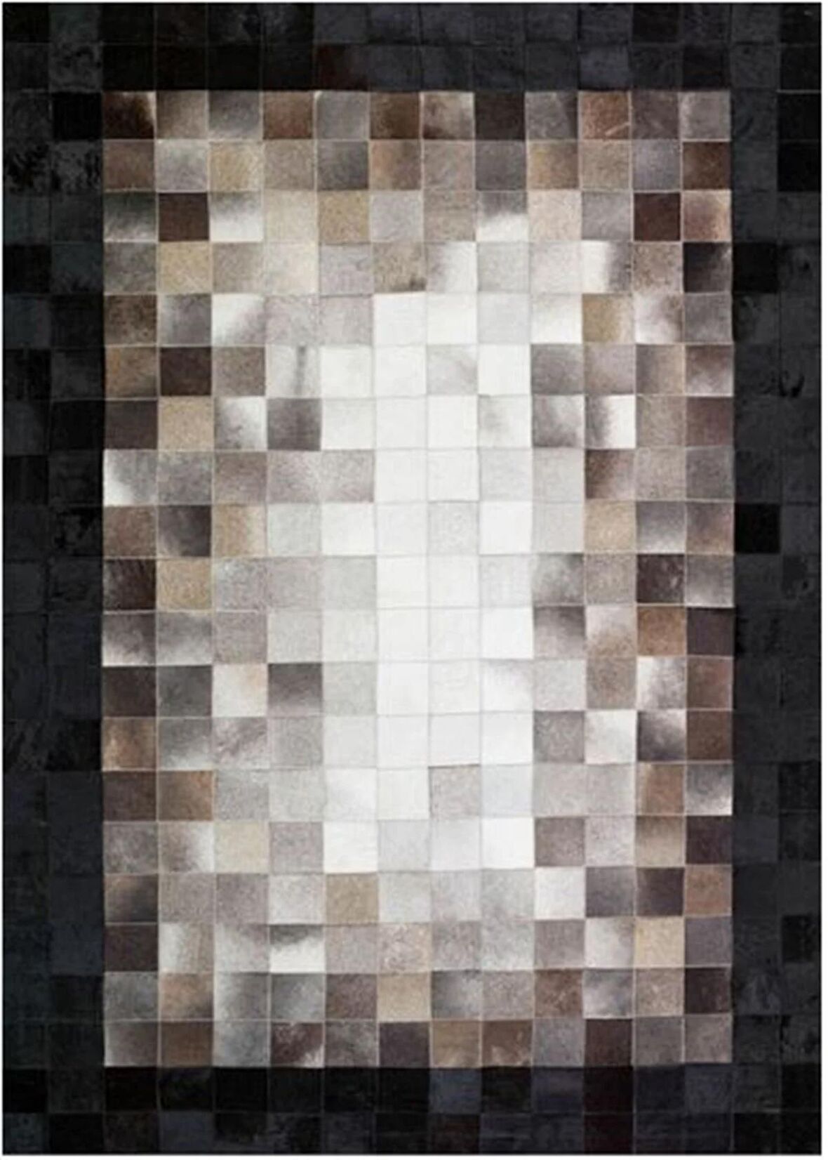 Çam Halı Gloria TD425 Siyah Kahverengi Modern Desen Dokuma Saçaklı Kilim