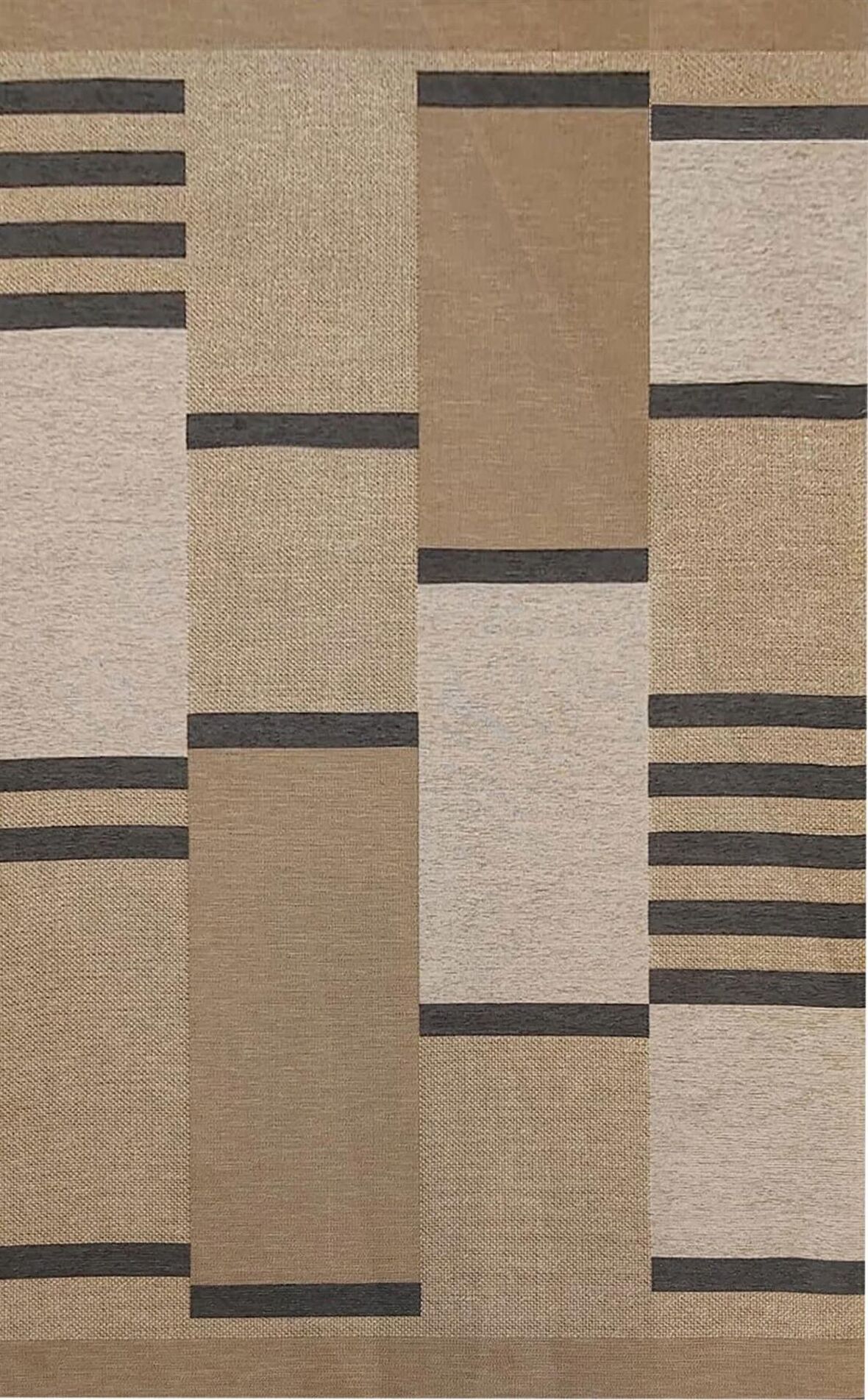 Eko Halı Brooklyn Brk 14 Natural Grey Jüt Görünümlü Kaymaz Tabanlı Dokuma Modern Kilim