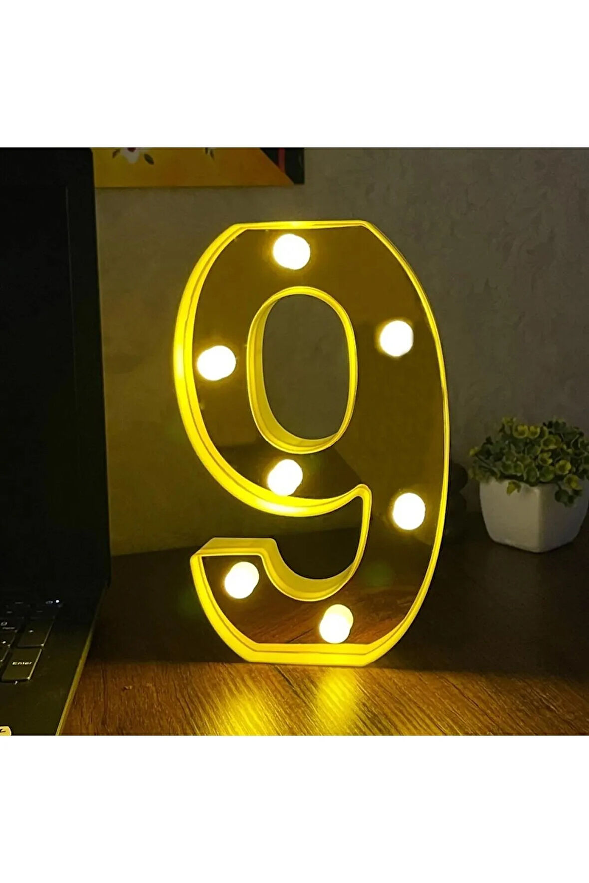 Büyük Boy Led Işıklı 3d Rakam Sayı Doğum Günü Kutlama Organizasyon Işıklı Sayı