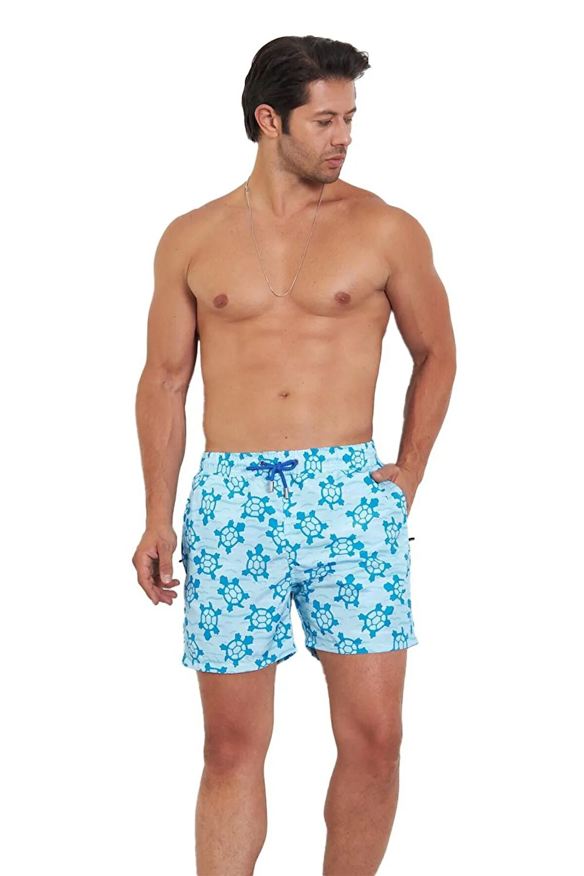 Erkek Desenli Deniz Şortu 6116