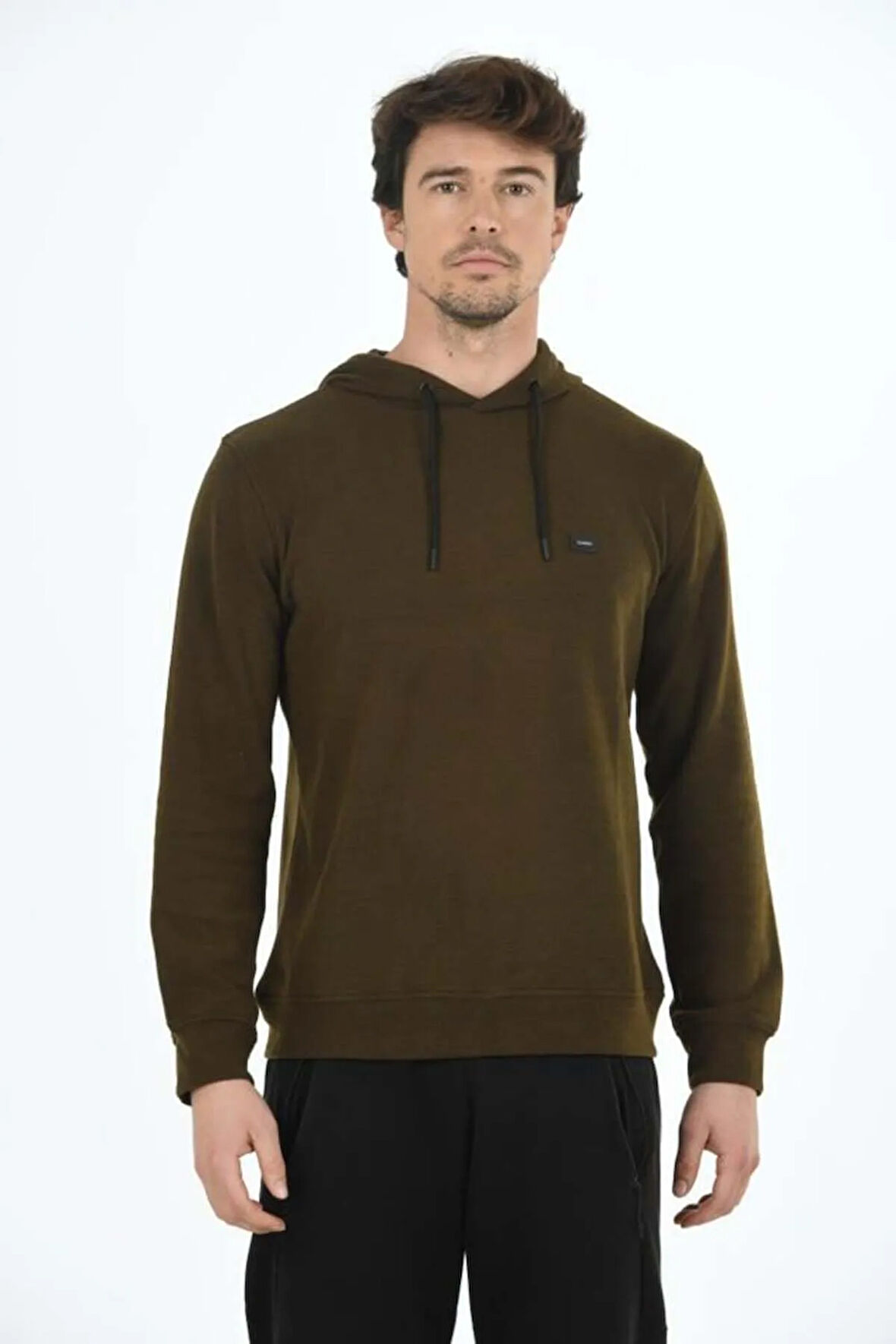 Erkek Supersoft Kapüşonlu Selanik Kumaş Sweatshirt 5236-H