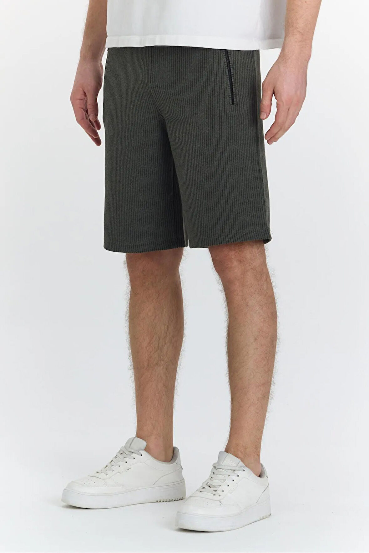 Erkek Polycotton Şort Haki 6044-H