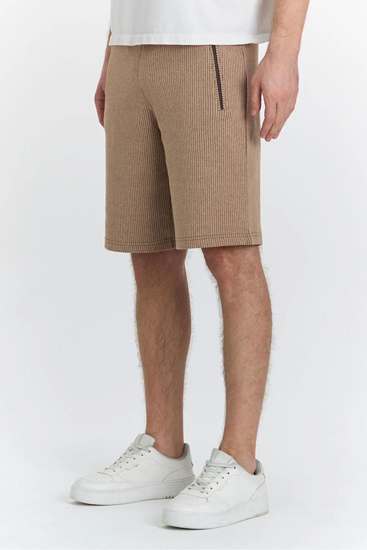 Erkek Polycotton Şort Haki 6044-H