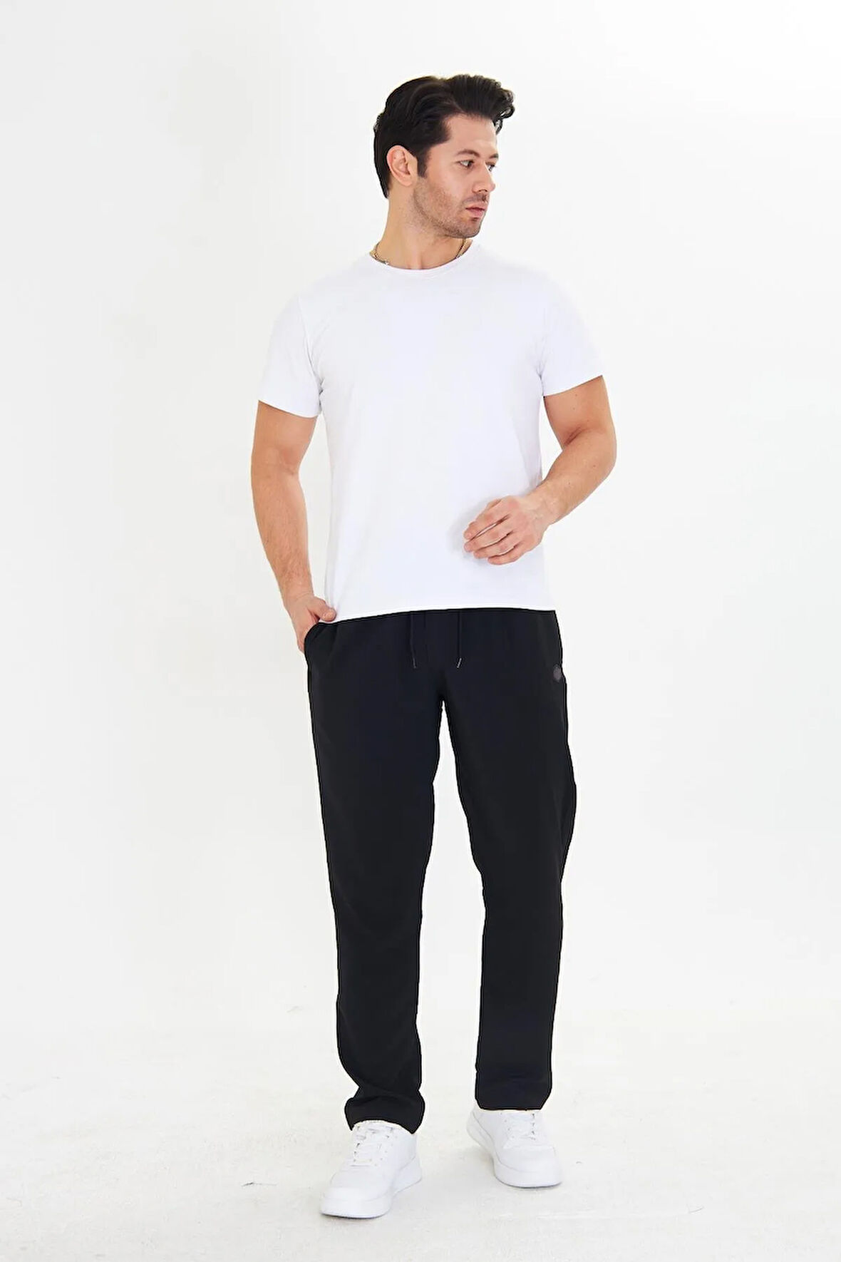 Erkek StretchFit Esnek Eşofman Altı Siyah 2660-S