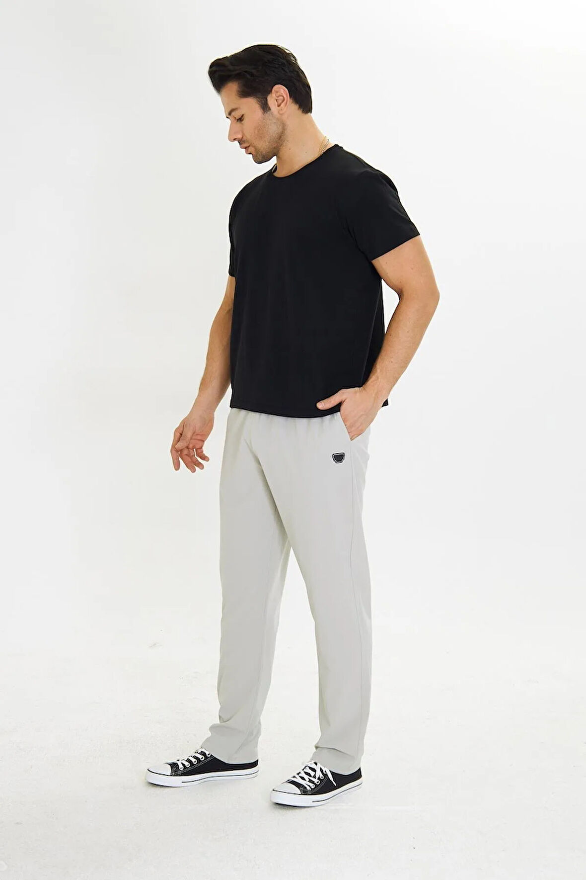 Erkek StretchFit Esnek Eşofman Altı Siyah 2661-S