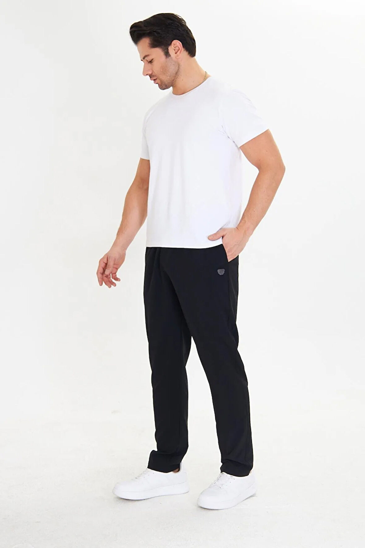 Erkek StretchFit Esnek Eşofman Altı Siyah 2661-S