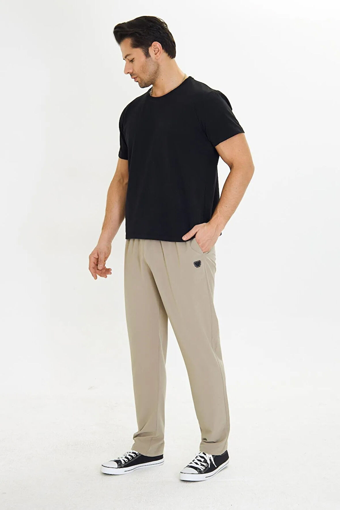 Erkek StretchFit Esnek Eşofman Altı Siyah 2661-S