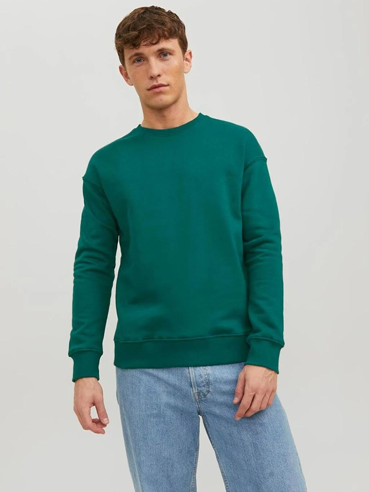 JACK & JONES 24Y 12208182 ERKEK SWEATSHIRT