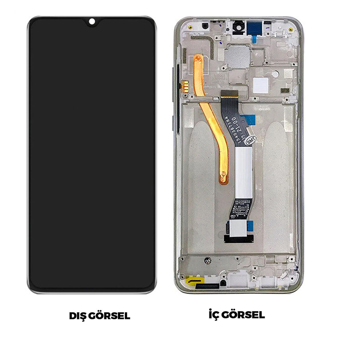 Teknonet Xiaomi Redmi Note 8 Pro Uyumlu Org Lcd+Dokunmatik+Çıtalı VR-20073