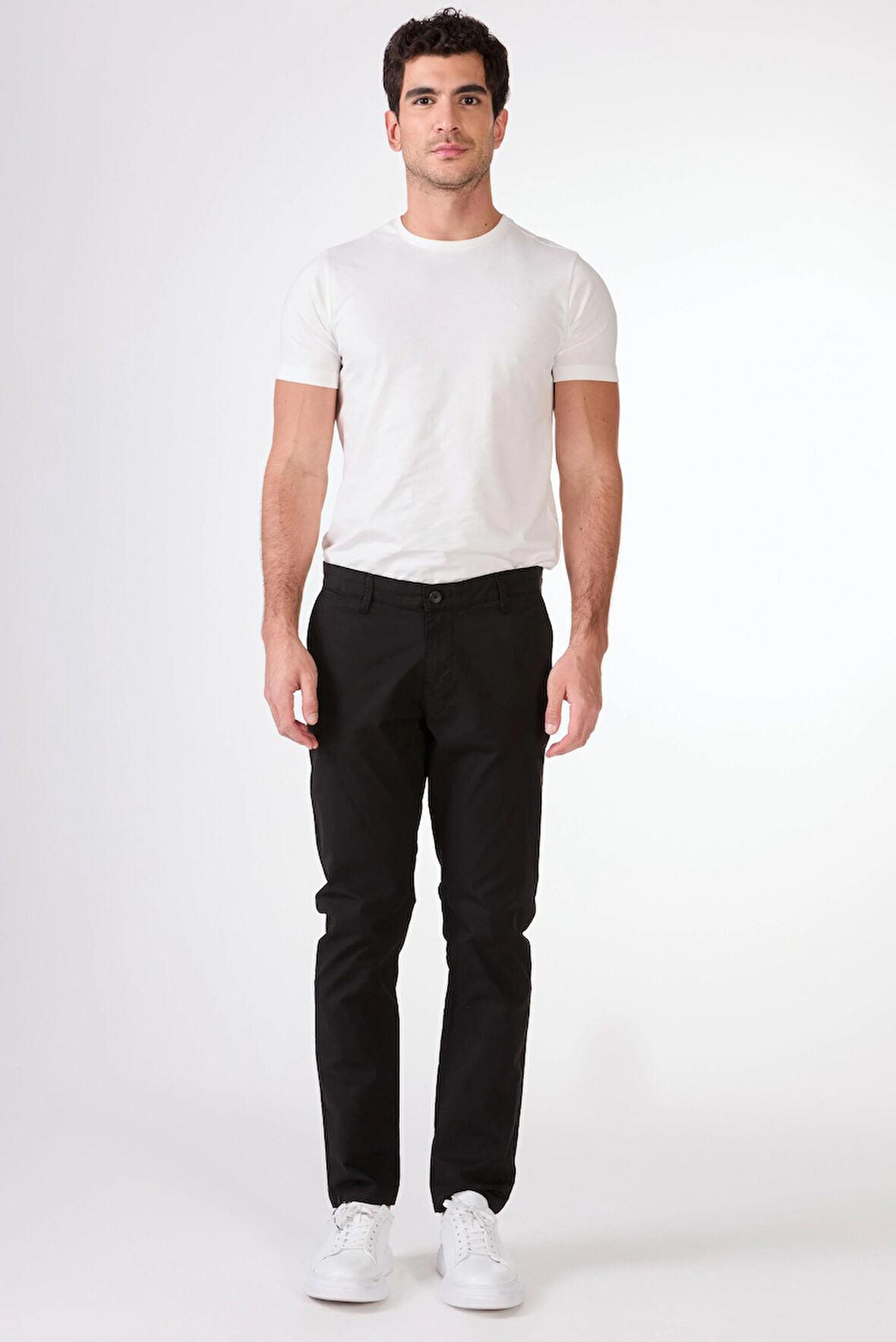 SİYAH   DÜZ ERKEK PANTOLON - REGULAR FIT